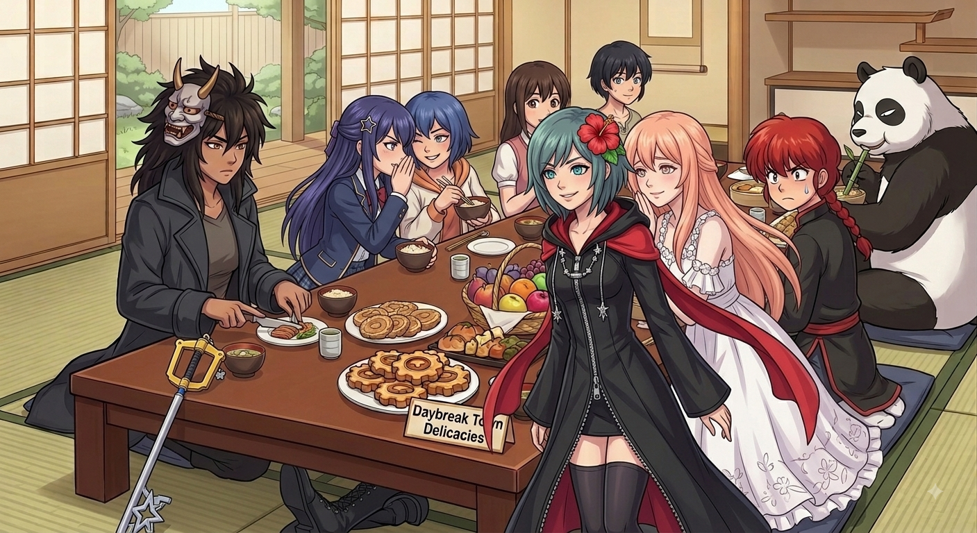 Ranma Dinner Tendo Saotome Keyblade Wielders 4